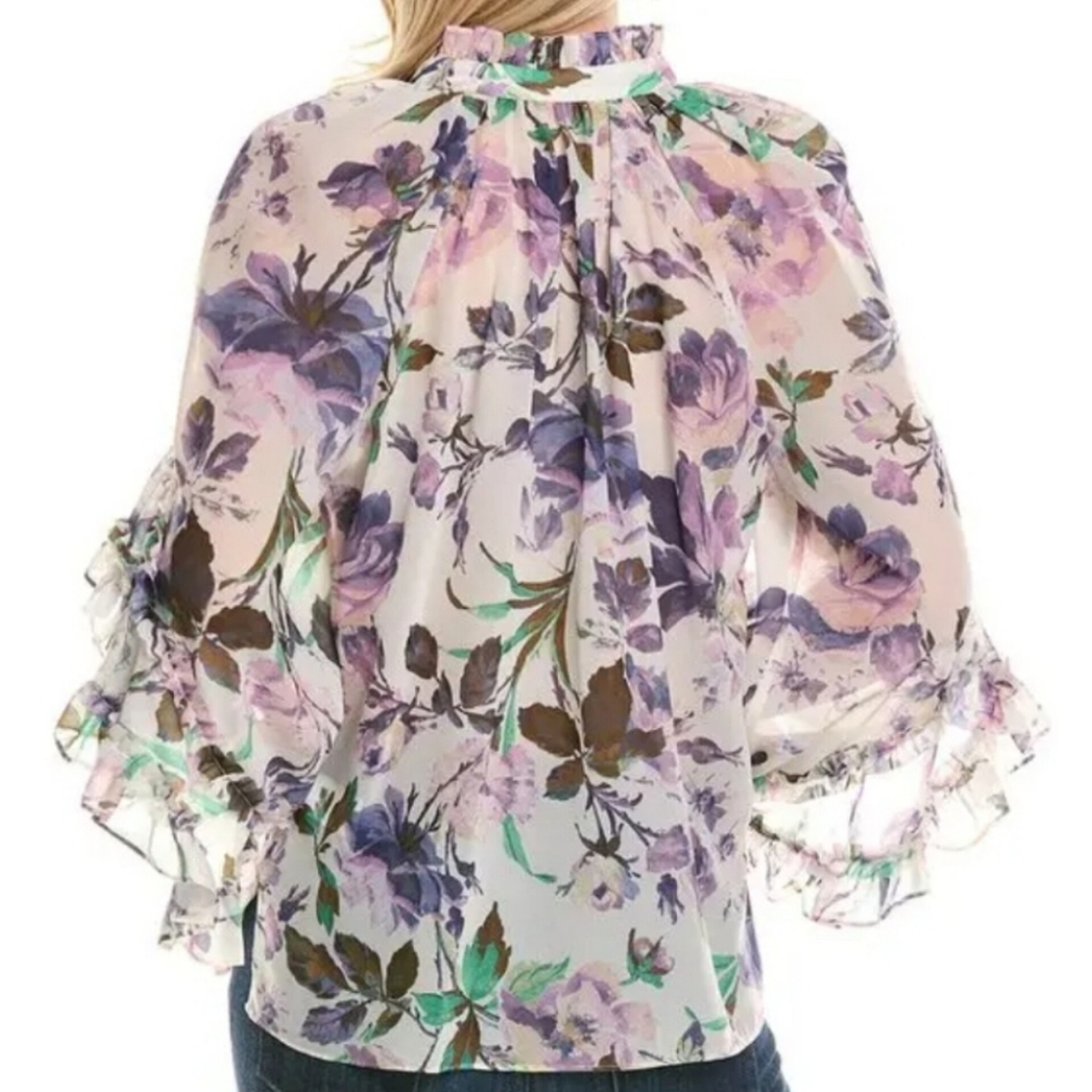 đ„Kobi Halperin Ruffled Phoenix Blouse - Picture 11 of 17